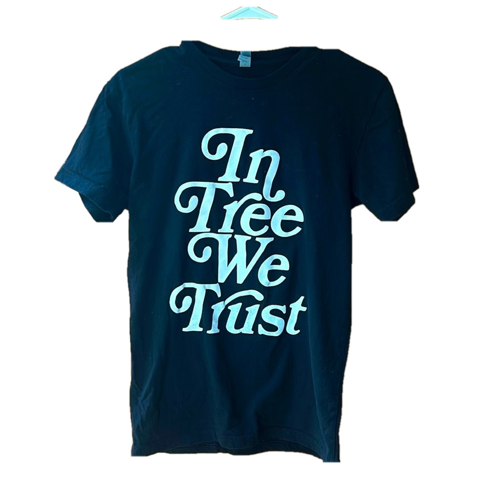 Next Level Apparel Black Tee - In Tree We Trust